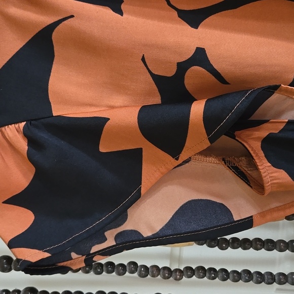 Nine West Black and Orange Floral Blouse - Picture 3 of 5